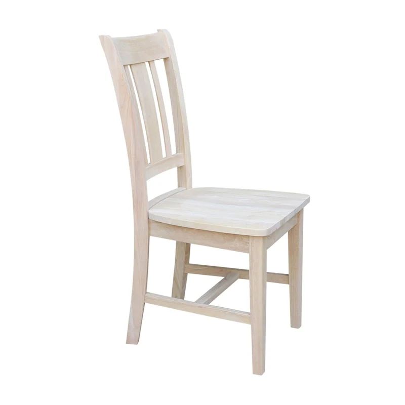 International Concepts Solid Wood San Remo Splatback Chairs, Set of 2