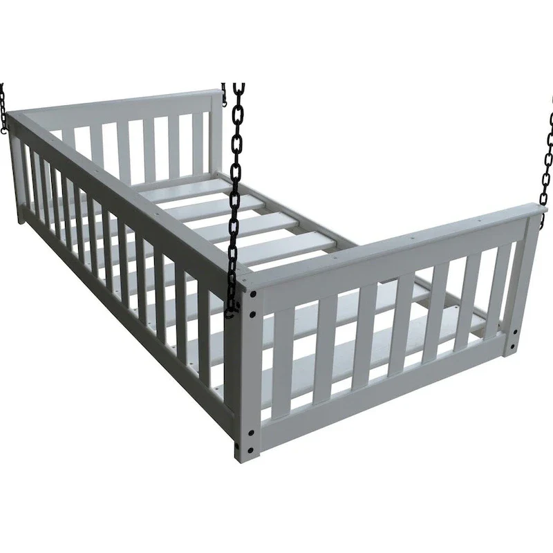 Pine Twin Mission Hanging Daybed with Chain