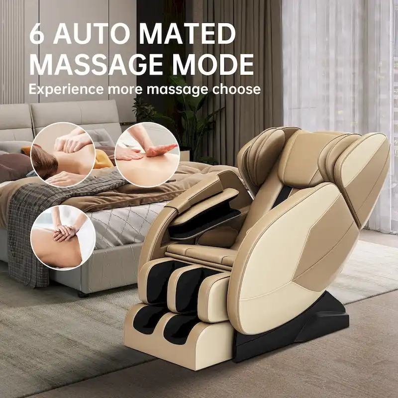 heated Full Body Massage Chair with zero gravity mode and Bluetooth music player
