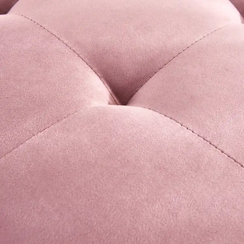 Pink 64 Velvet Tufted Chaise Lounge Chair
