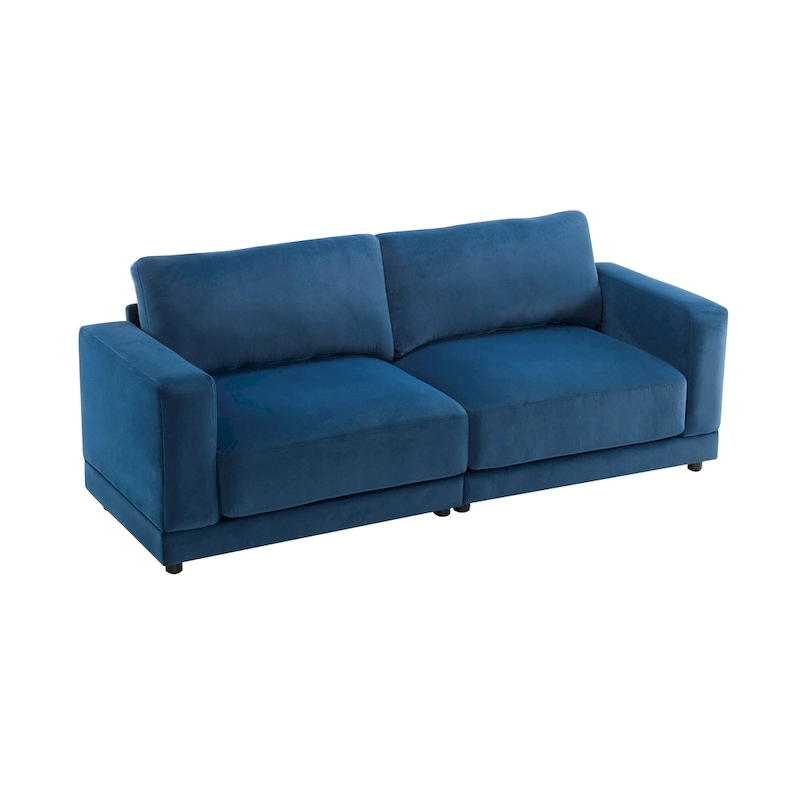 Christopher Knight Home - Grace 81 Modern Upholstery Sofa Loveseat with Square Arms