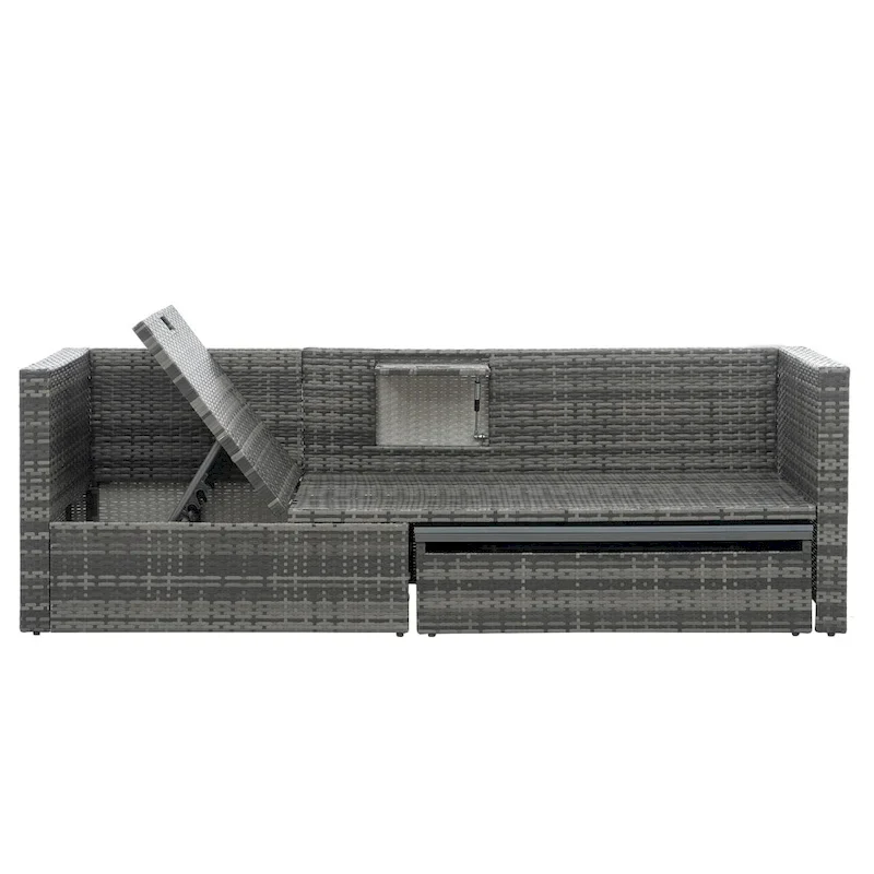 5 Set Wicker Furniture,Patio Furniture,Seasonal PE Wicker Furniture