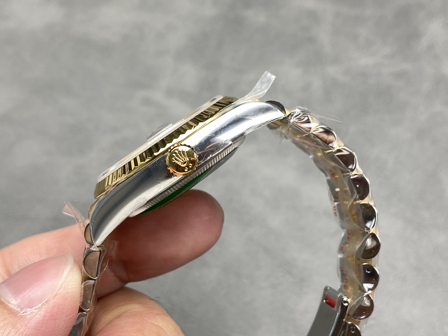 Replica Rolex Datejust 36 Clean Factory - perfil y corona