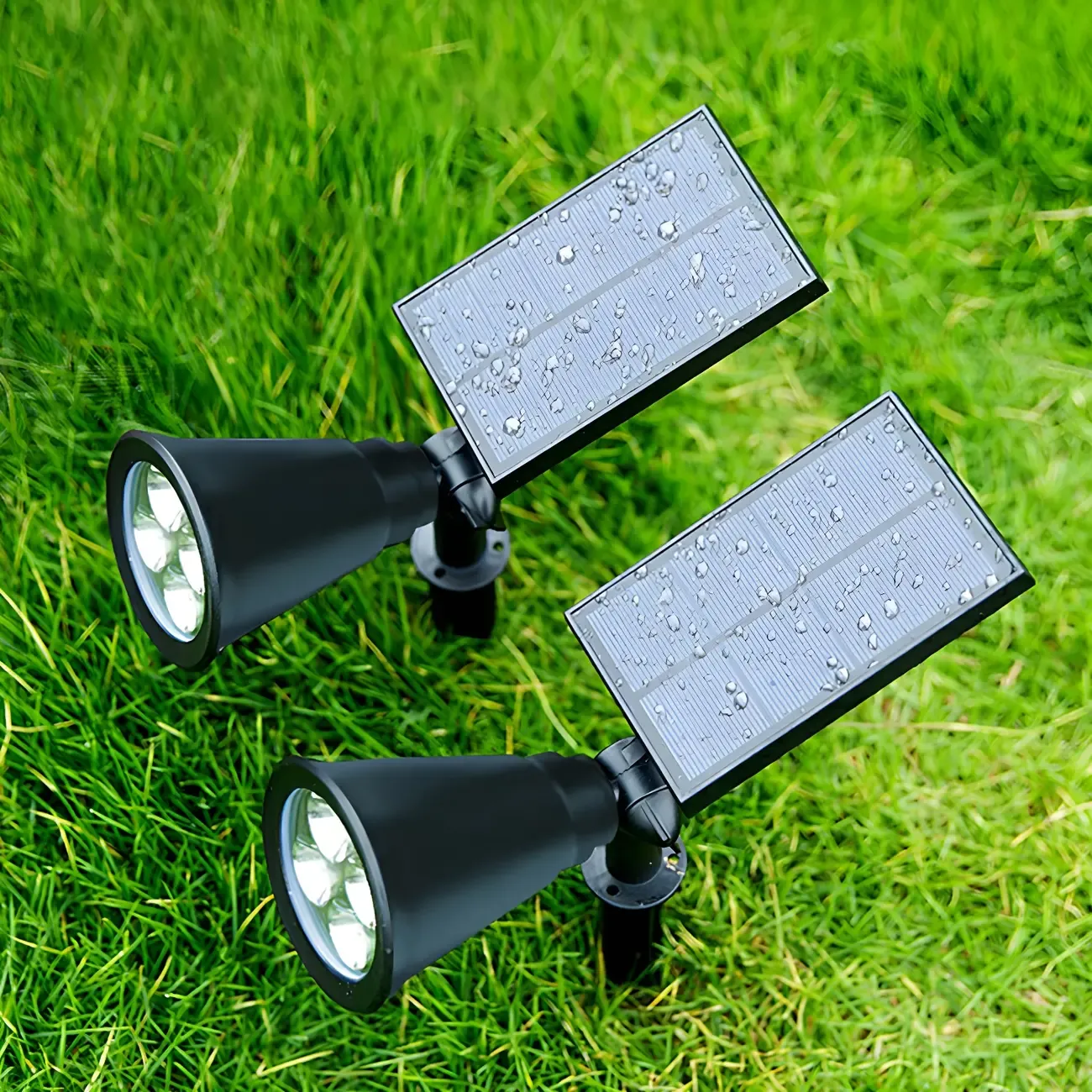 Modern Solar Sleek Cone Landscape Lighting