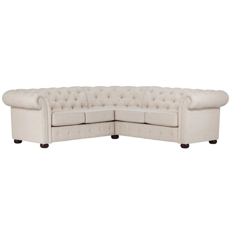 Knightsbridge Scrolled Arm Chesterfield Sectional by iNSPIRE Q Artisan