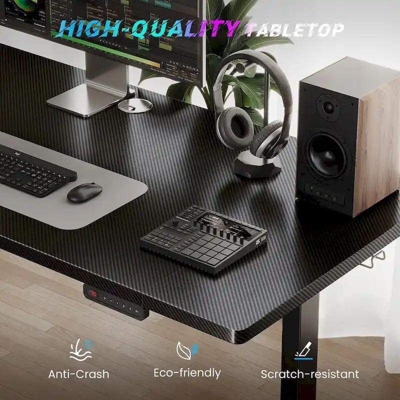 SIAGO 48 x 24 Inch Computer Desk Height Adjustable Electric Sit Stand Up Desk