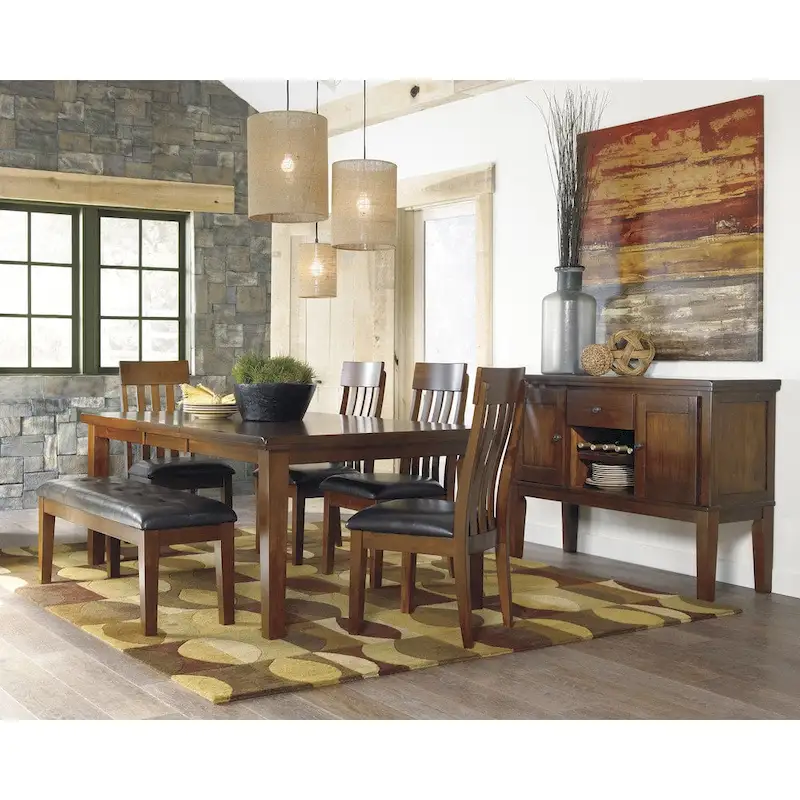 Rectangular Butterfly Extension Dining Table - 42 W x 78.13 D x 30 H