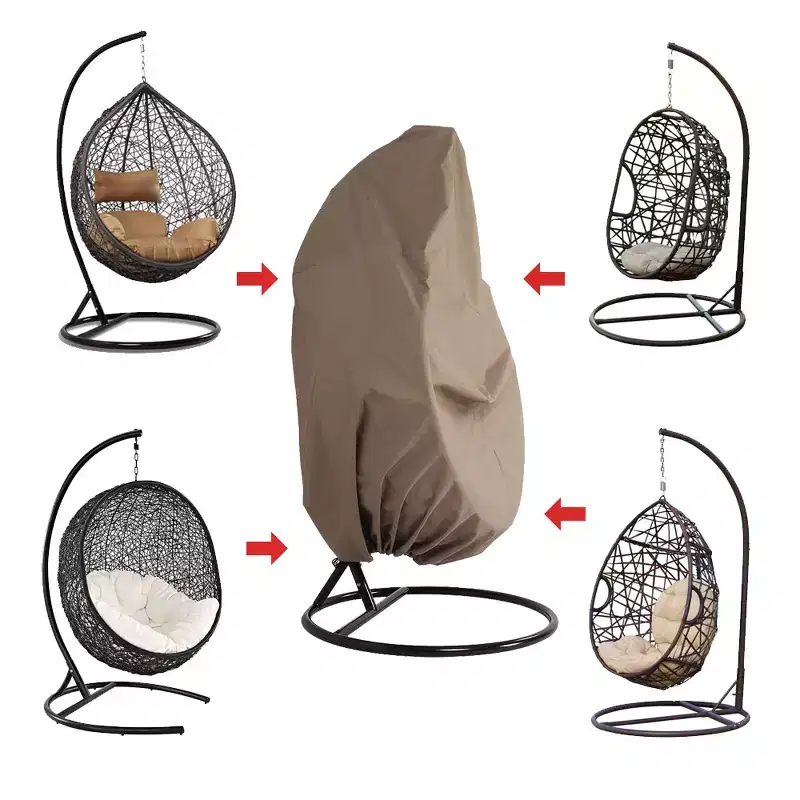 LeisureMod UV Protection, Waterproof, Single Hanging Egg Swing Chair Cover