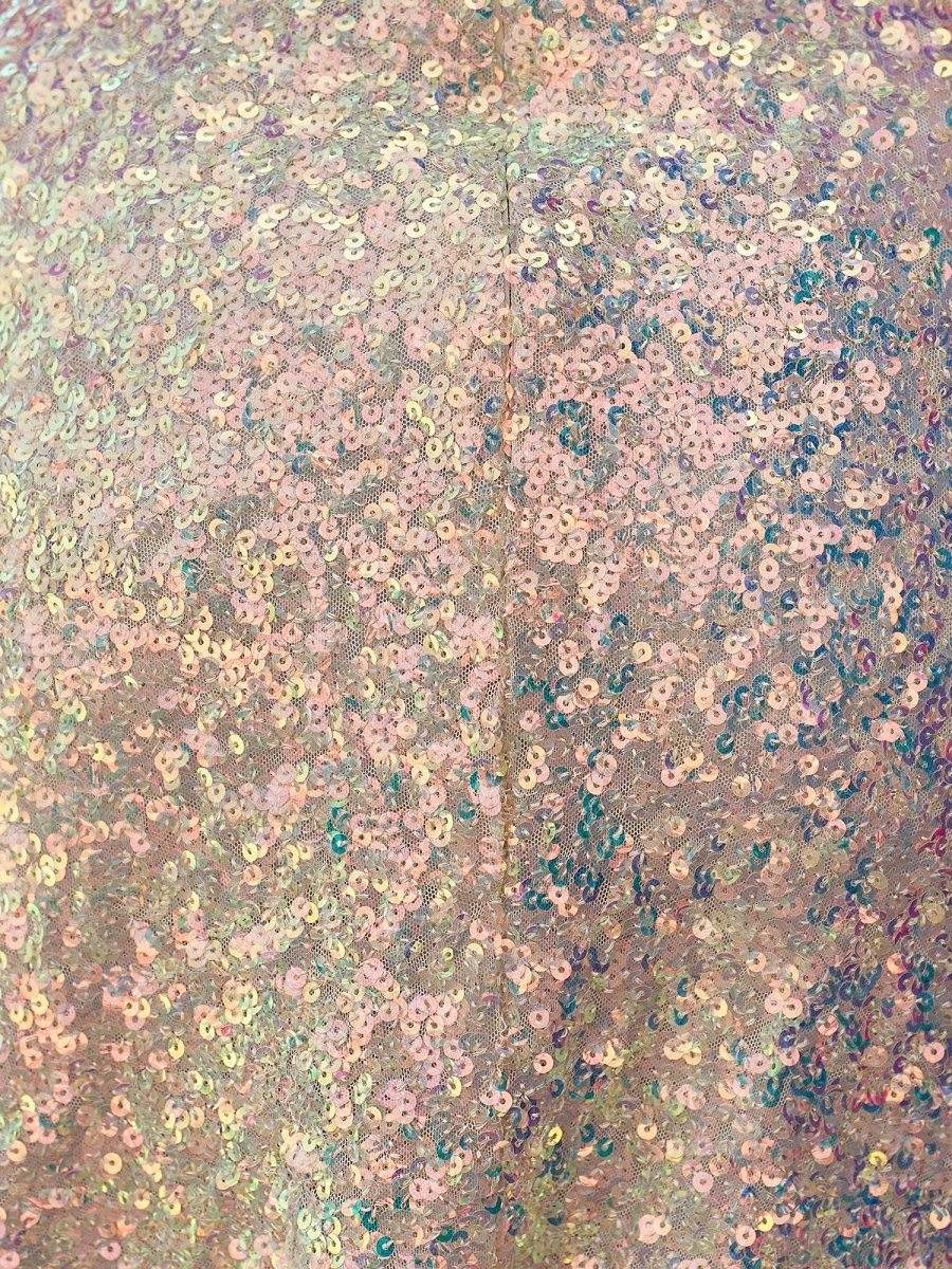 Champagne - Sheath One Shoulder Sequined Mini Party Dresses