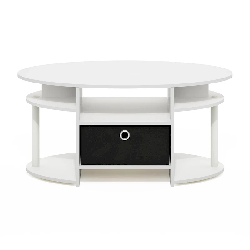 FURINNO JAYA Simple Design Oval Coffee Table