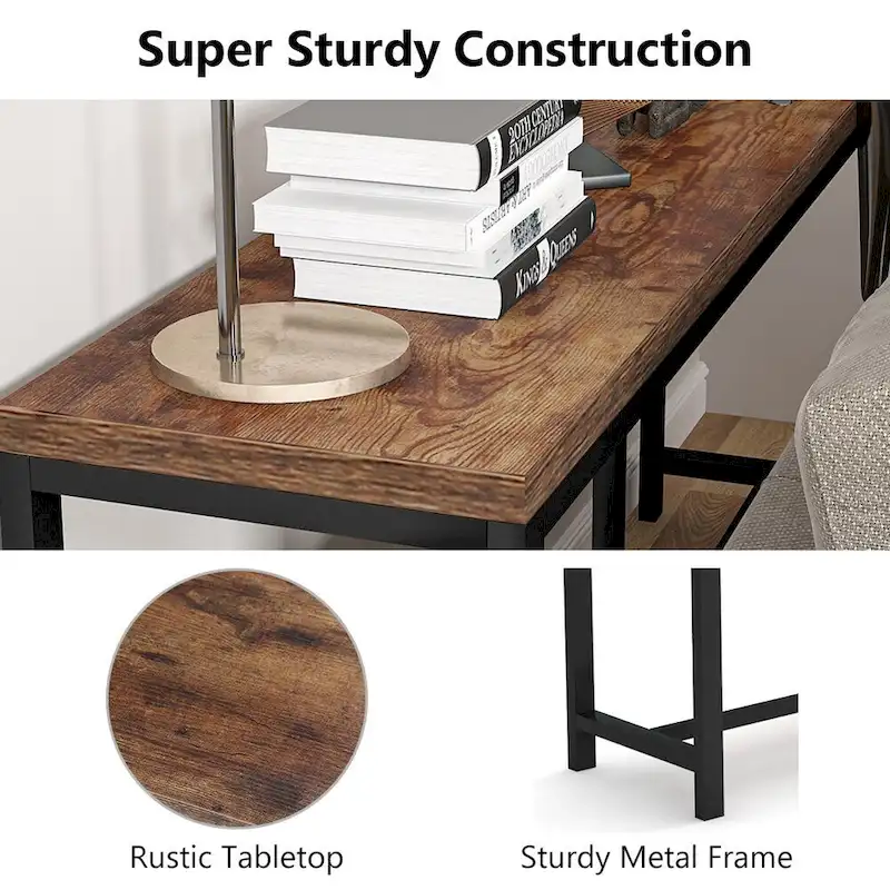 70.9 inch Extra Long Console Table Behind Sofa Couch, Narrow Entryway Table