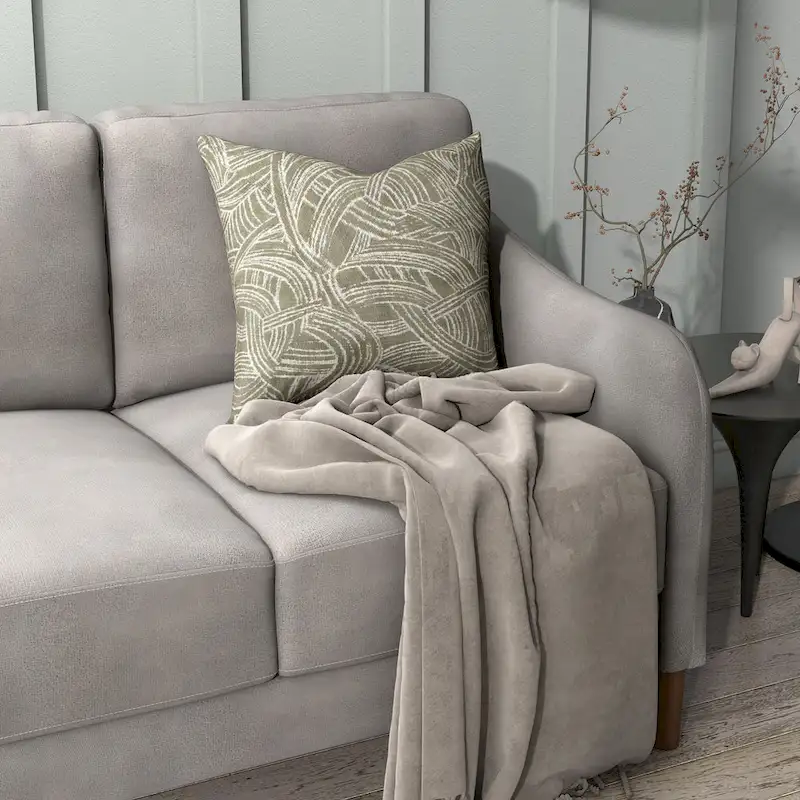 Grey Velvet Loveseat – 2-Seat, 52