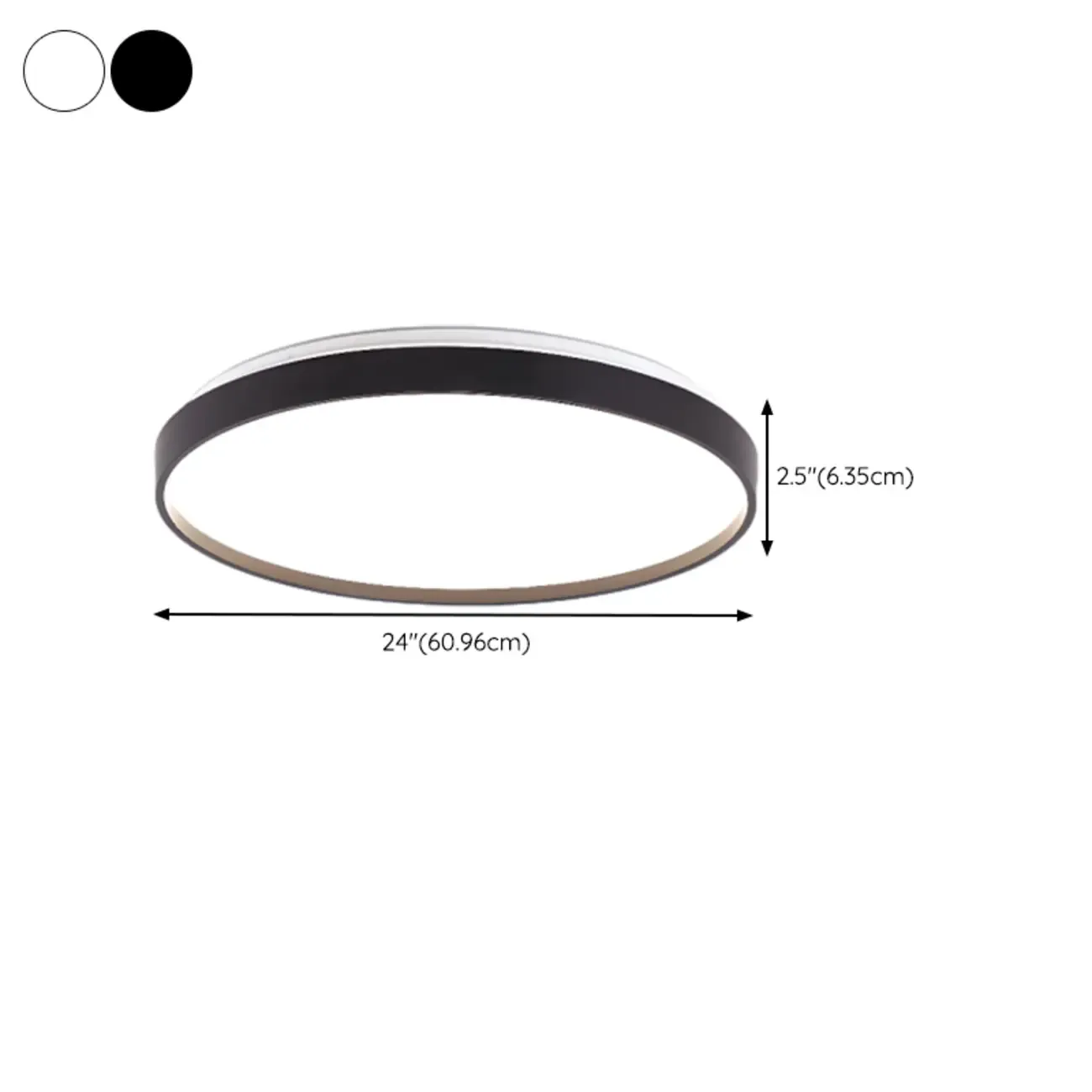 Stylish Circular Acrylic Flush Ceiling Light in Multi Dimming