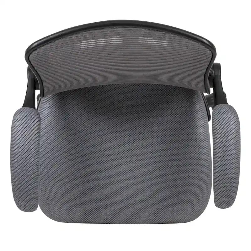 Mid-Back Mesh Ergonomic Drafting Chair with Foot Ring and Flip-Up Arms