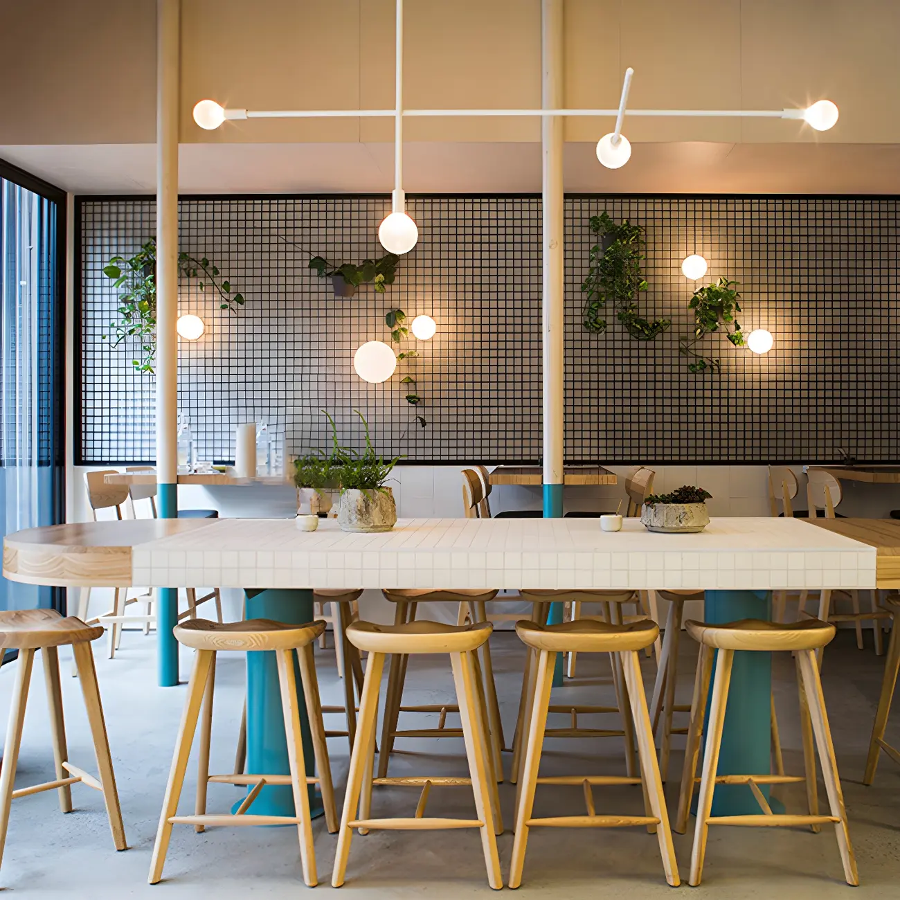 Counter Height Modern Wood Backless Bar Stool