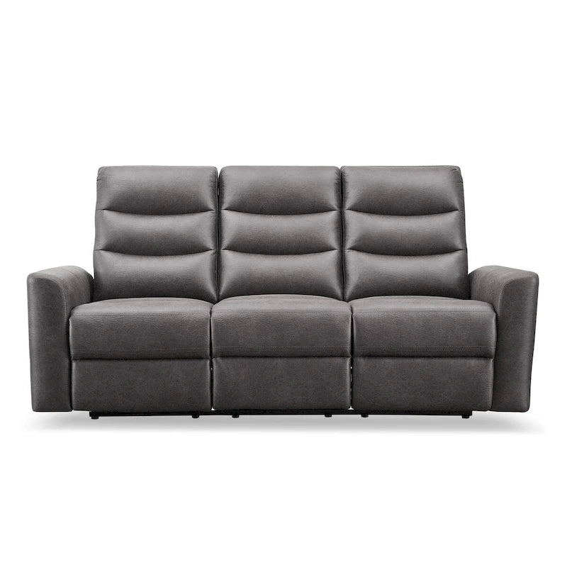 Fabric manual recliner sofa