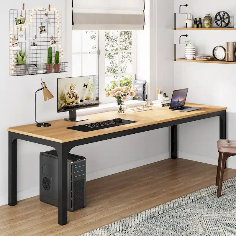 78.7 Inches Extra Long Computer Desk 2 Person Desk Large Writing Desk