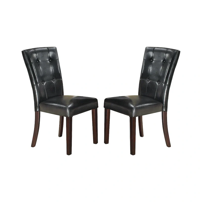Leather Upholstered Dining Chair,Set of 2
