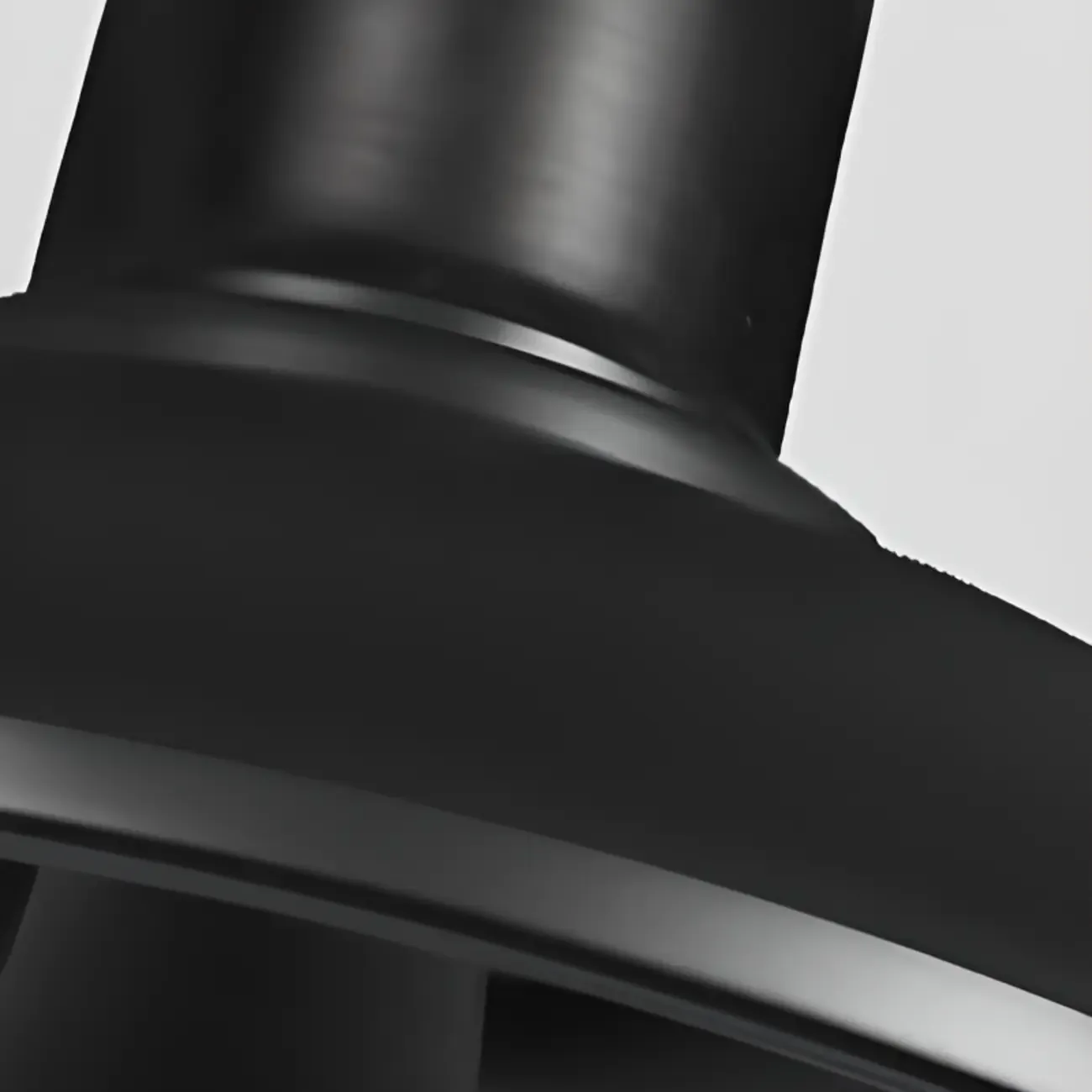 Industrial LED Semi Flush Ceiling Light with Black Iron Shade