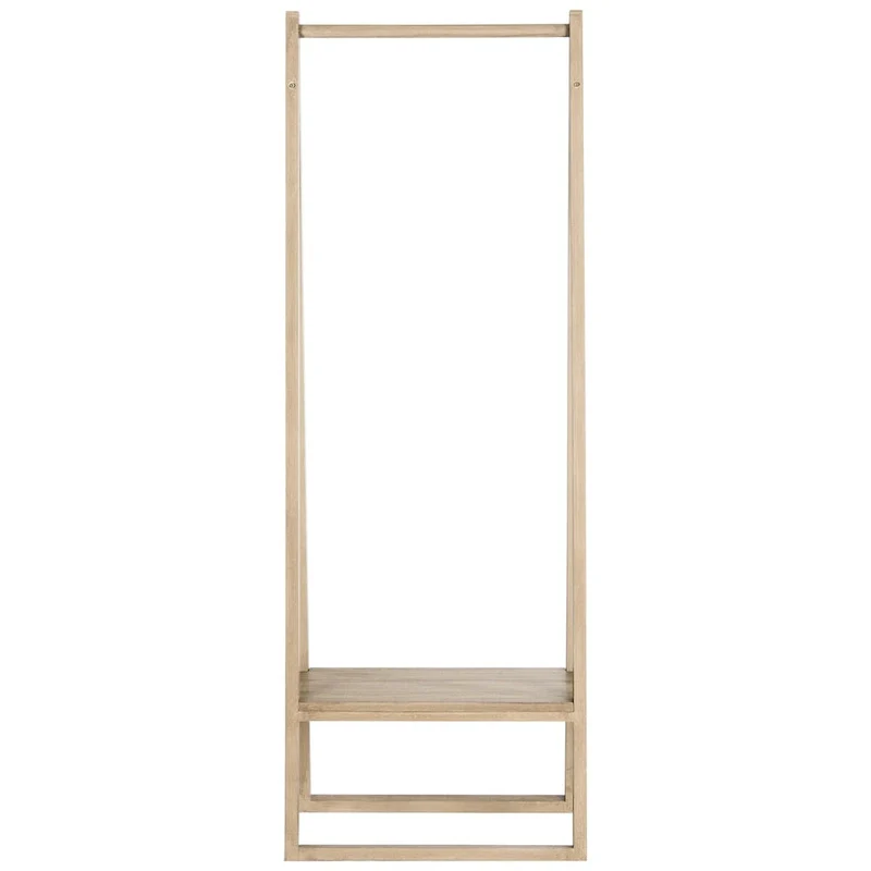 Rhonda 67 Retro Mid Century Light Grey Coat Rack - 23.6 x 15.8 x 67 - 24Wx16Dx67H