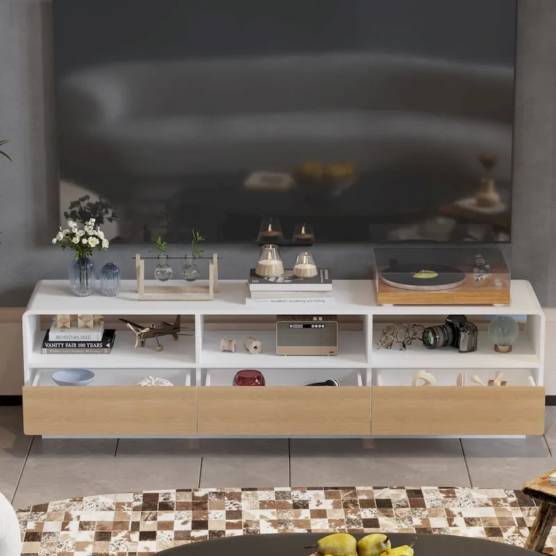 Innovative Rebound Drawer TV Stand: A Fusion of Function & Style - 70.9