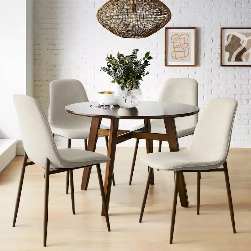 Modern Solid Back Side Dining Chair(Set of 4)