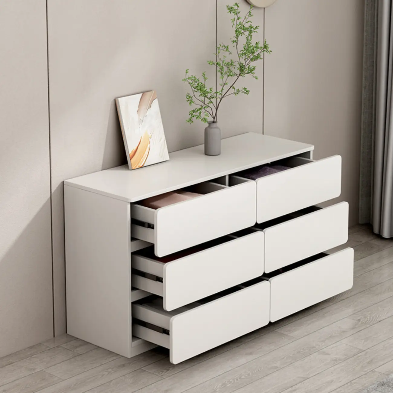 Artistic Rectangle Accent Chests with Free Standing Design