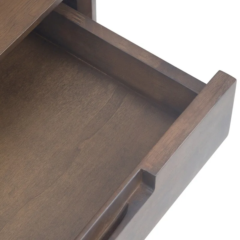 WYNDENHALL Devlin SOLID HARDWOOD and Metal 54 inch Wide Industrial Wide Console Table in Walnut Brown - 54 W x 16  D x 30  H