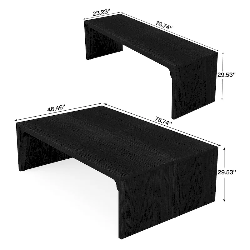 Brown Wood 13FT Rectangular Conference Table