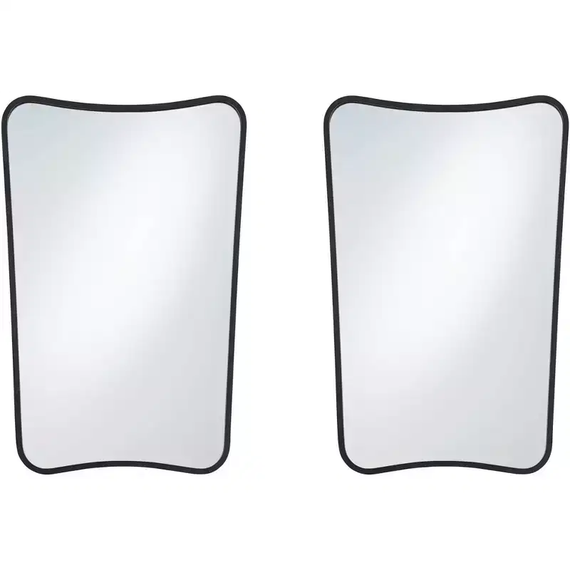Uttermost Segundo Black Metal 22 x 34 Wall Mirrors Set of 2