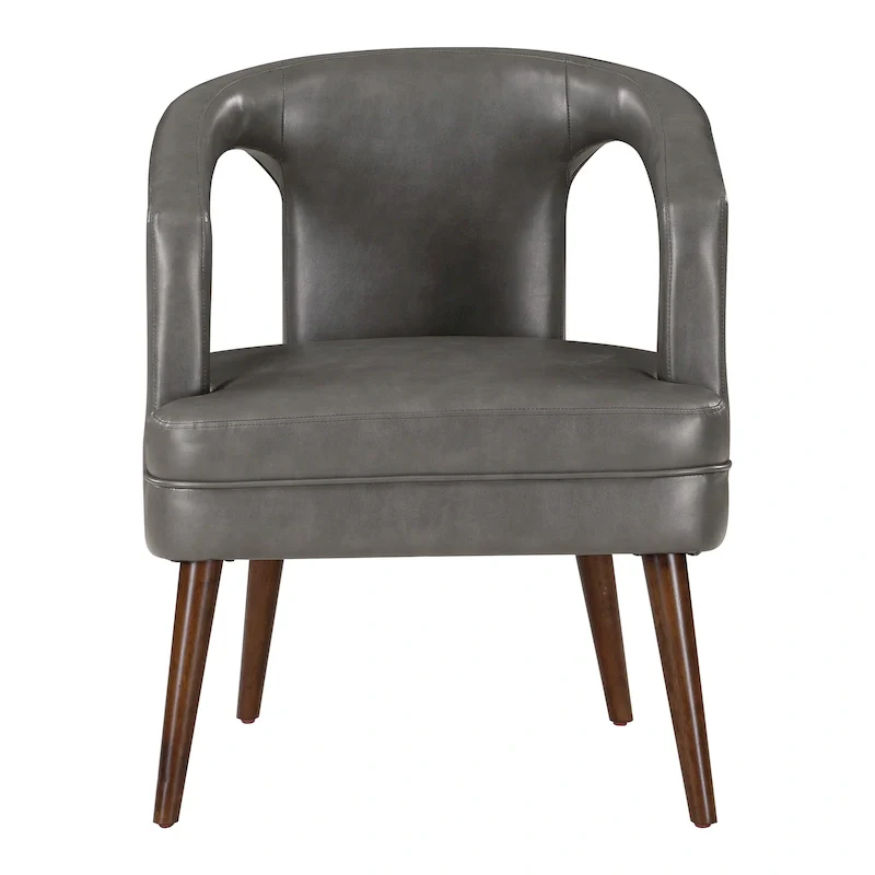 Mason Accent Reception Chair in Faux Leather