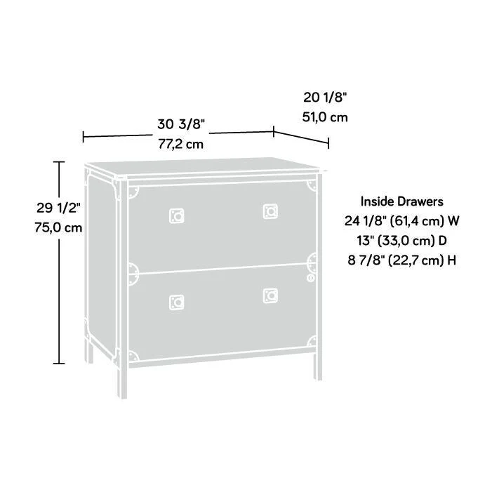 Letter/Legal, 2-Drawer Lateral File Cabinet