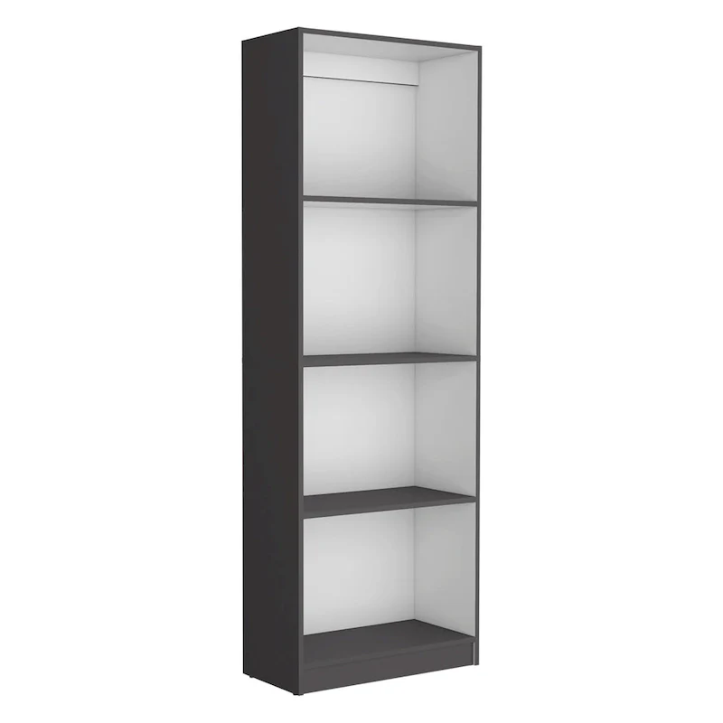 3pc Bookcase set 74 Wide 4-Shelf Double Cabinet