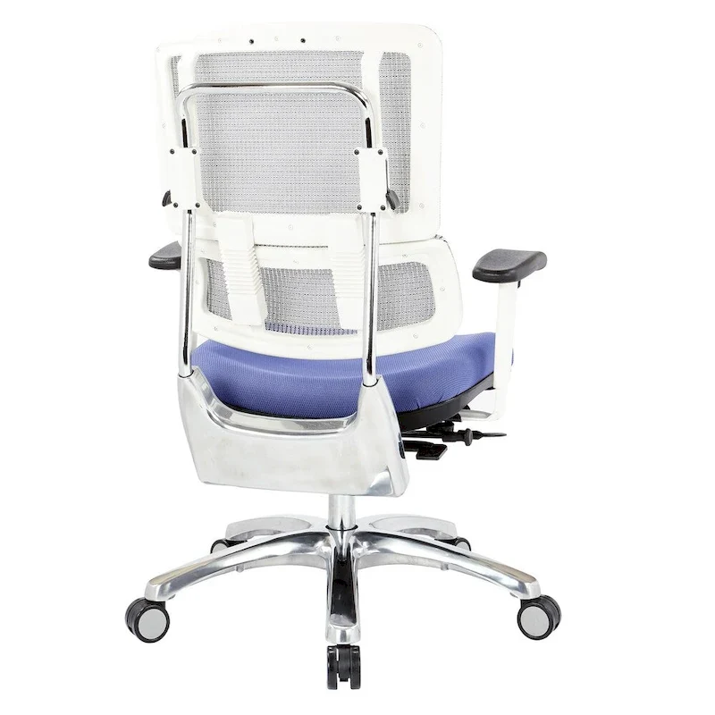 Breathable Mesh Chair with Custom Fabric Seat