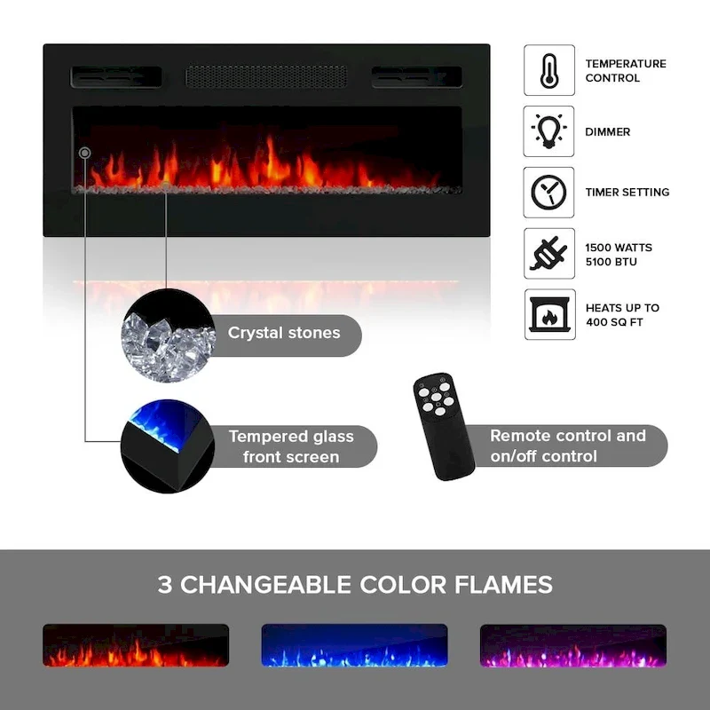 Modern Fireplace TV Stand