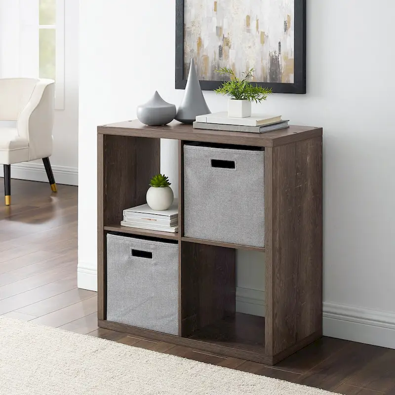 Four Cube Storage Cabinet - 30 - Gray