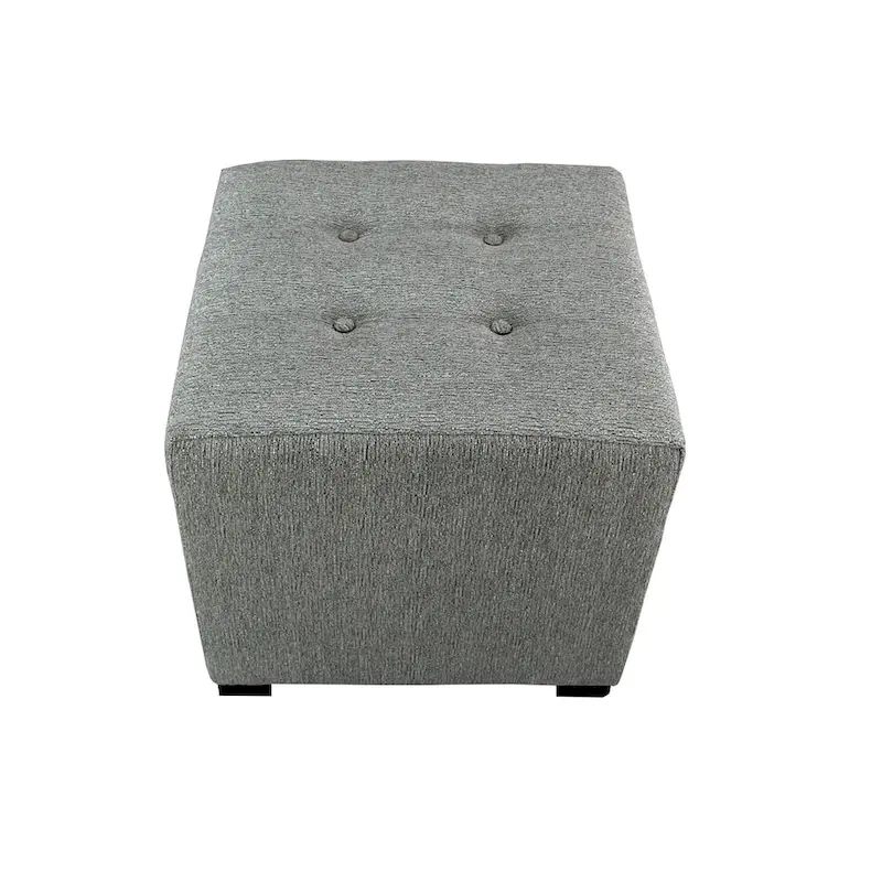 MJL Furniture Text2 Olivia 4-button Tufted Square Ottoman