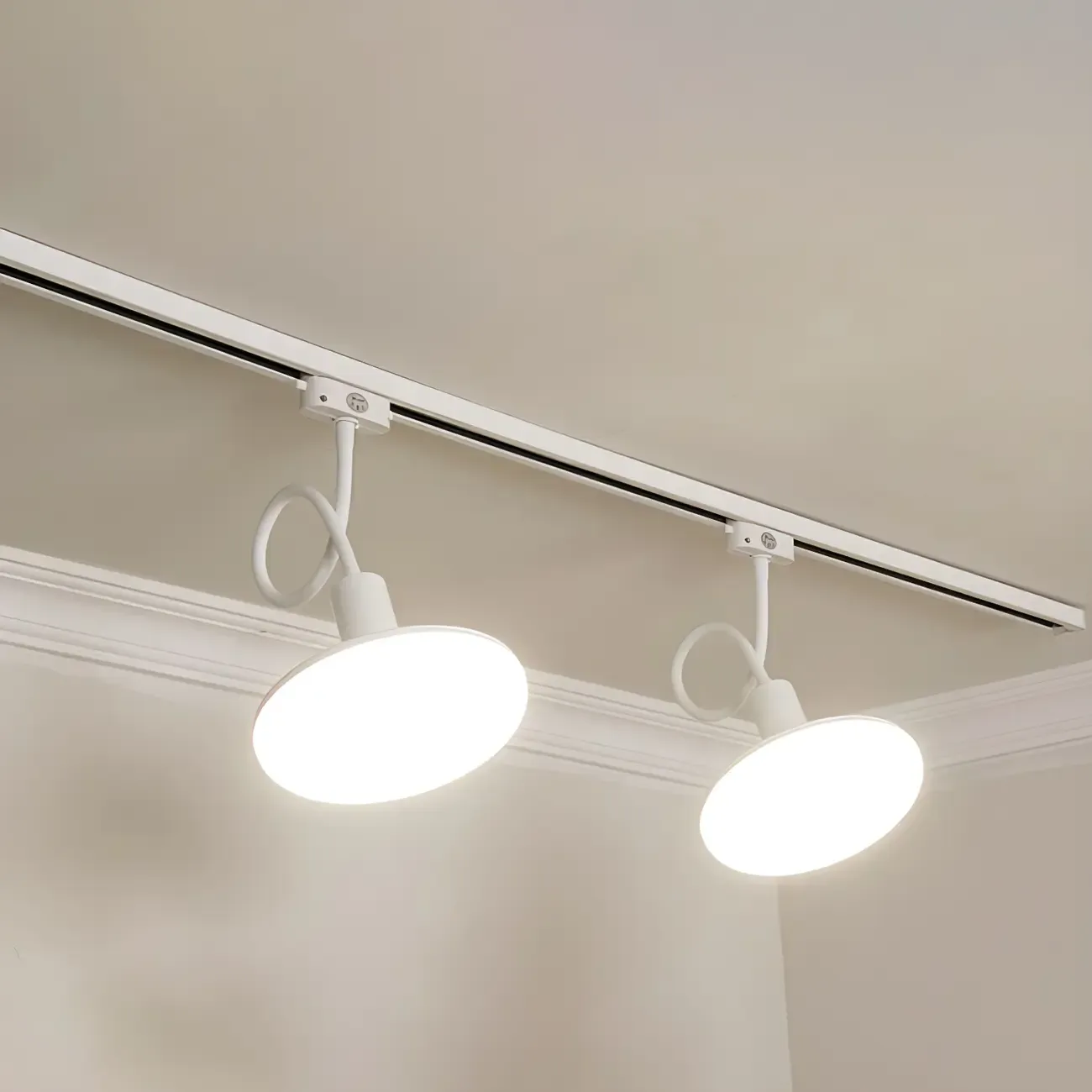 5-Light Modern LED Track Lighting with Adjustable Head