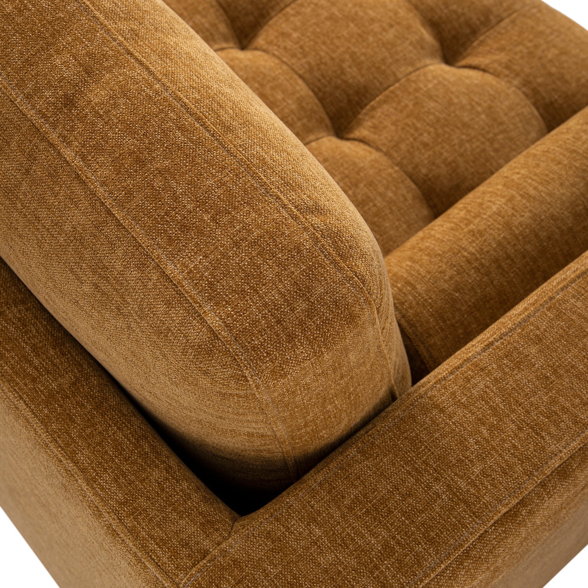 Spiced Honey Chenille Grand 4-Seater Chaise End Sofa, Right Hand Facing