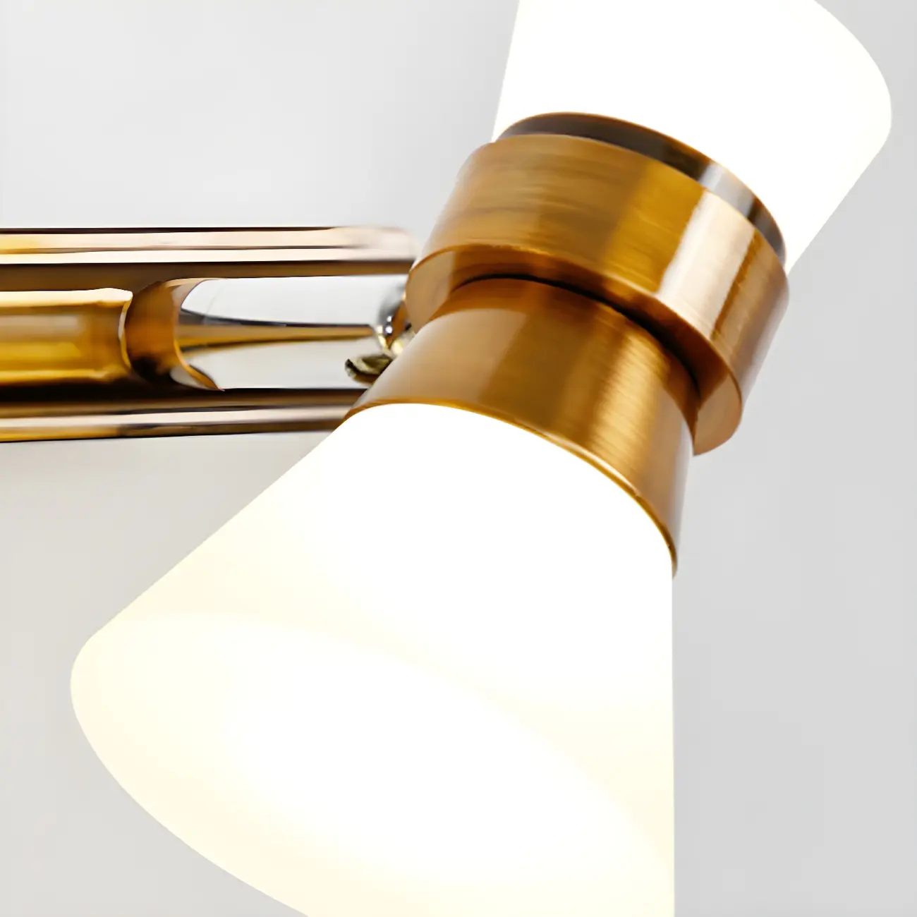 Modern Gold Cone Shade Bathroom Vanity Light LED Fixture