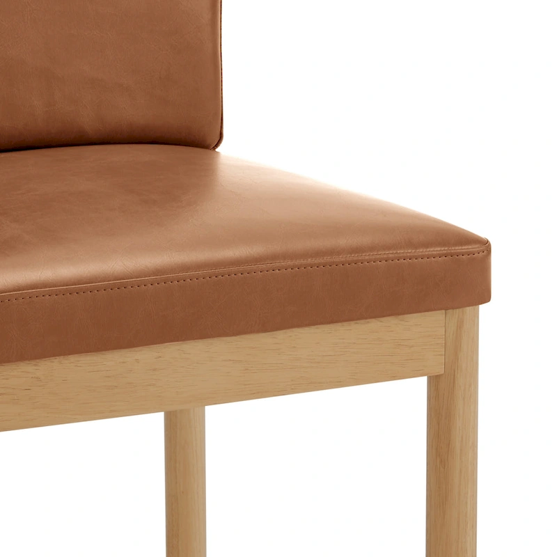 Melvin Faux Leather Dining Side Chair (Set of 2)