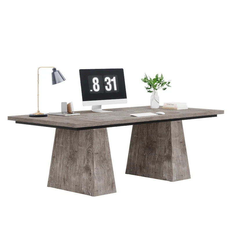 63 Inches Modern Executive Office Desk Large Computer Conference Table