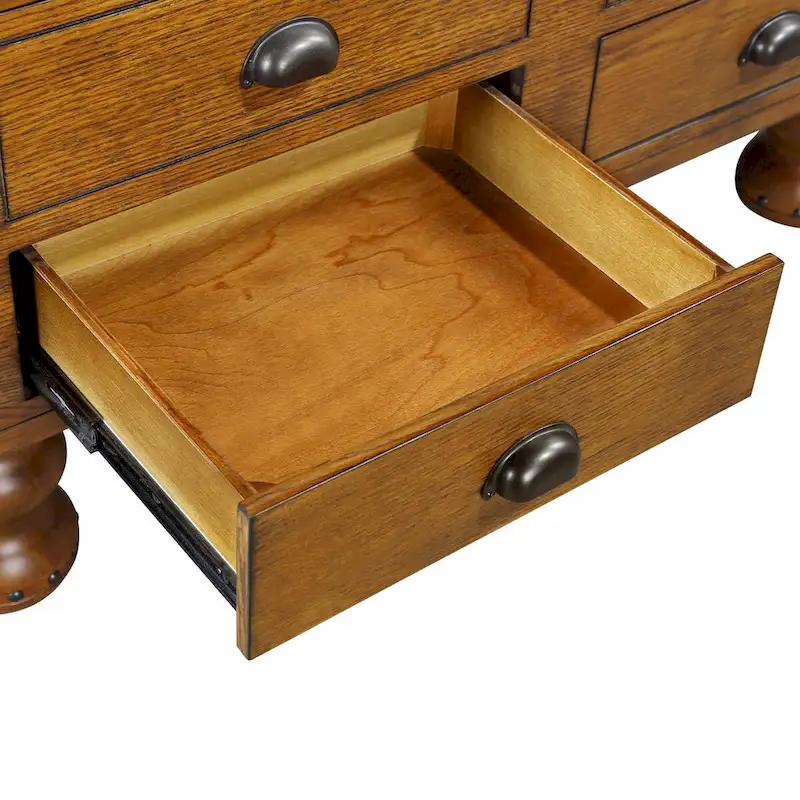 40 Solid Wood Rectangle Coffee Table with 4 Drawers