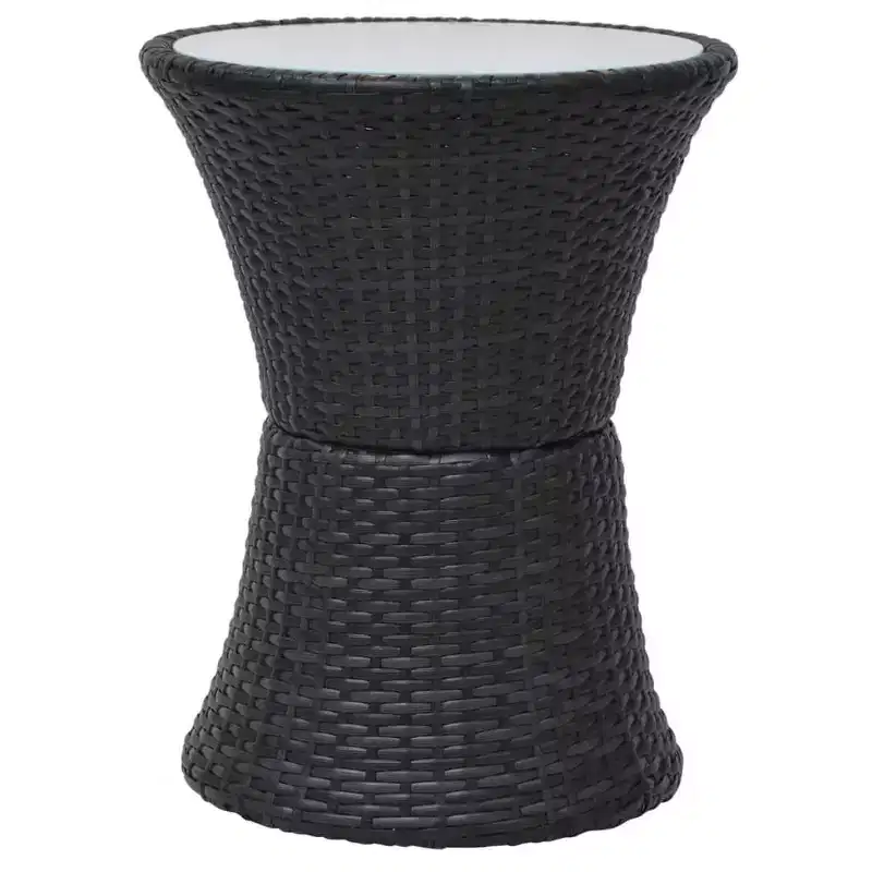 vidaXL Patio Bistro Set Patio Round Table Set Conversation Set Rattan