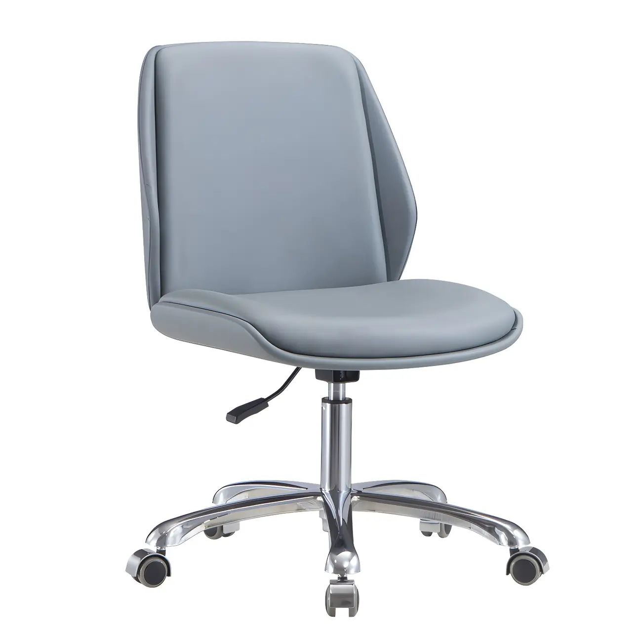 Modern Leather Upholstered Swivel Office Chair