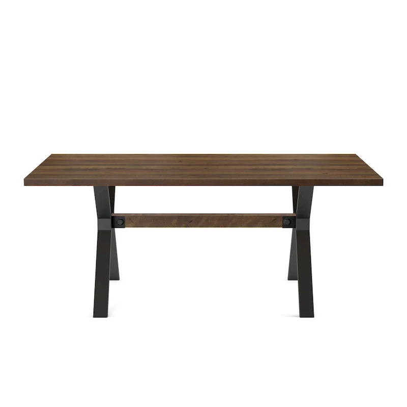 Amisco Leonie Wood Table and Snyder Chairs 7-Pieces Dining Set