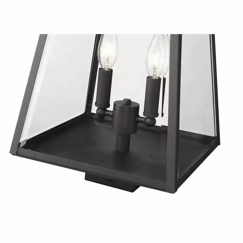 Z-Lite Broughton 2 - Light Post Light in Black