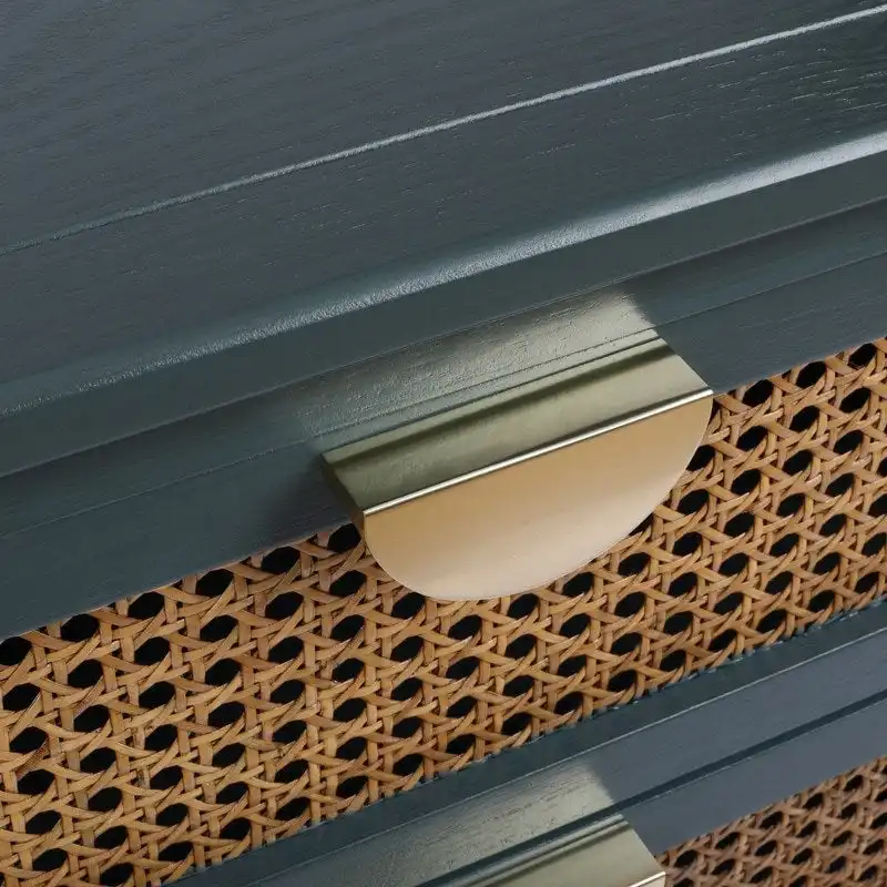 Nightstands with 2 drawers, rattan nightstands, drawers and shelves