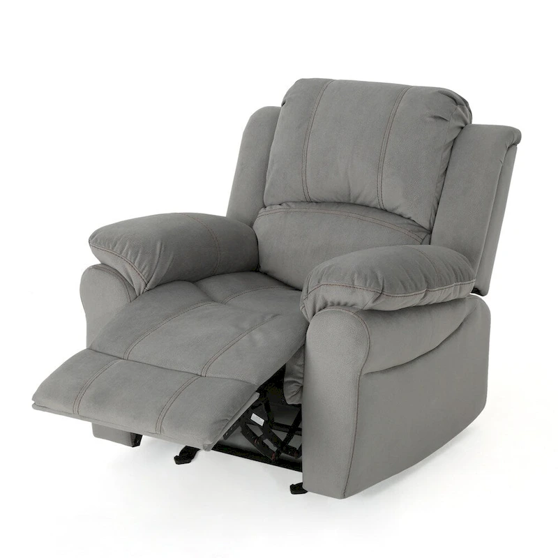 Celestina Bubba Microfiber Gliding Recliner by Christopher Knight Home