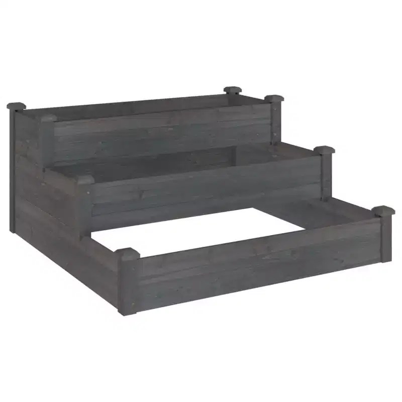 vidaXL Garden Raised Bed Strawberry Planter Vegetable Herb Bed Solid Wood Fir
